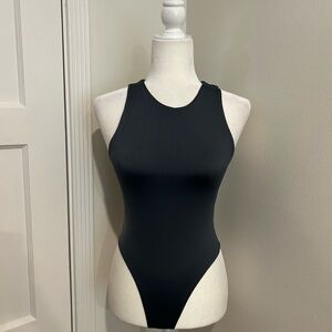 Pull&Bear Charcoal Gray Sleeveless Bodysuit